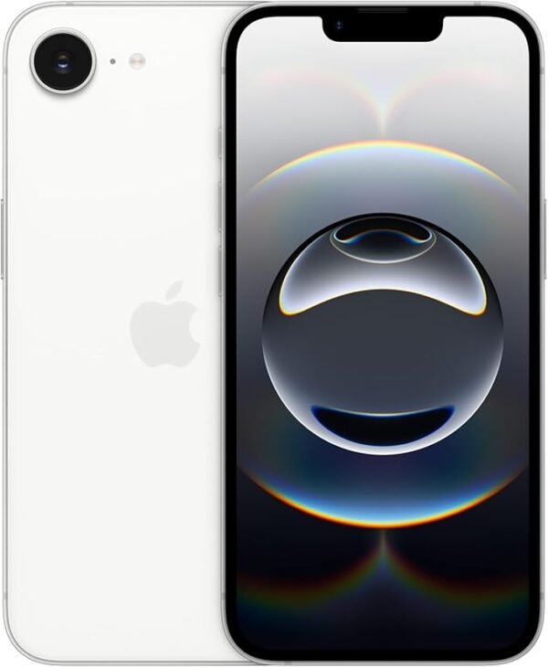 Apple iPhone 16e 128 Go : Conçu pour Apple Intelligence, Puce A18, Autonomie de Taille, Caméra Fusion 48 Mpx, Écran Super Retina XDR de 6,1 Pouces; Blanc