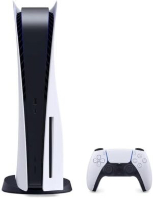 Playstation Sony, 5 Édition Numérique, PS5 avec 1 Manette Sans Fil DualSense, Couleur : Blanche