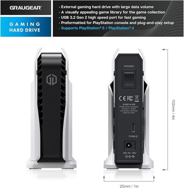 Graugear Ext 8TB HDD für Playstation 4 und 5 – Image 3