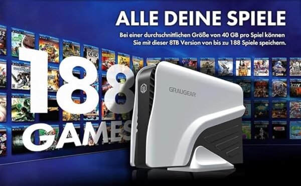 Graugear Ext 8TB HDD für Playstation 4 und 5 – Image 4